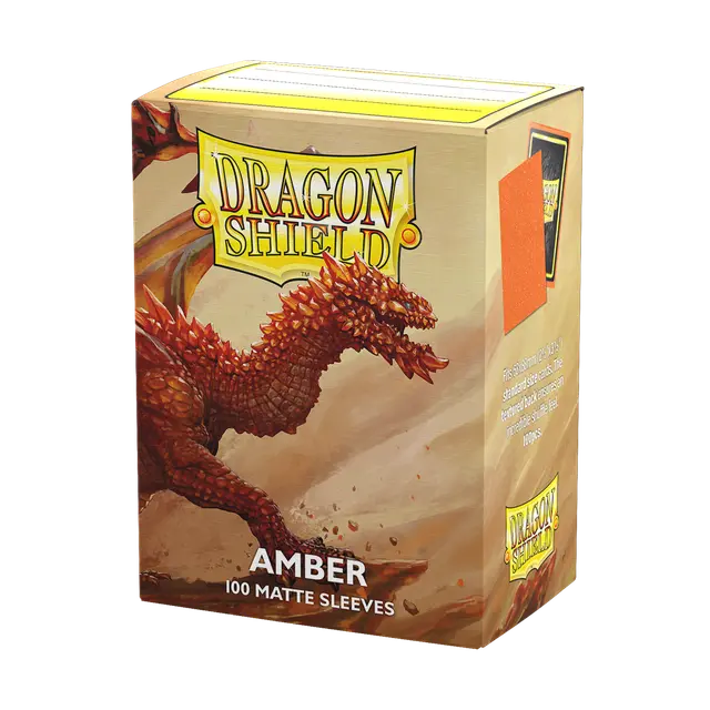 Dragon Shield: Matte Sleeves - AMBER