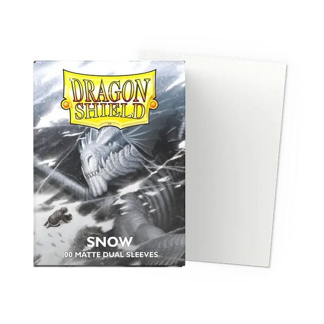 Dragon Shield: Dual Matte Sleeves - SNOW